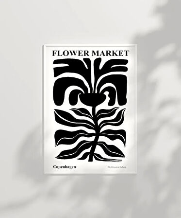 Çerçevesiz Poster Black Copenhagen Flower