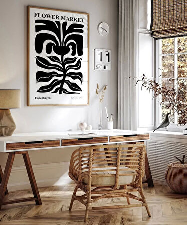 Çerçevesiz Poster Black Copenhagen Flower