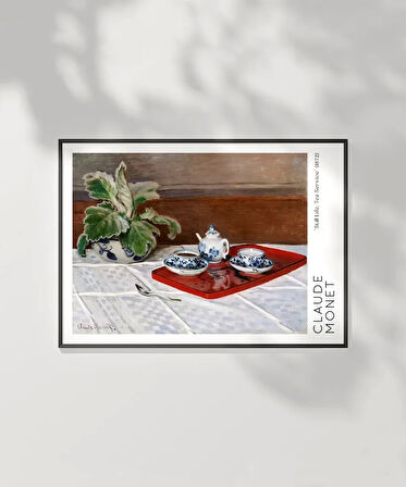 Çerçevesiz Poster Claude Monet Çay Servisi (1)