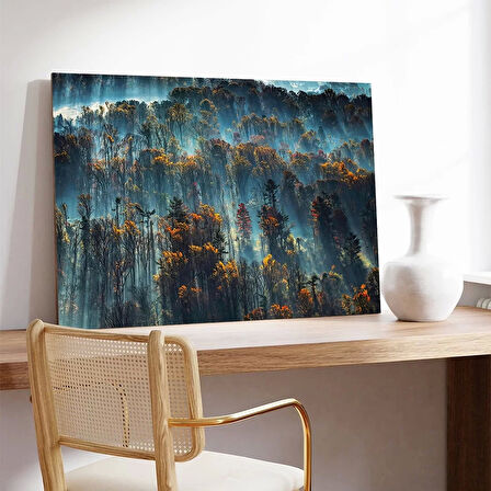 Sonbahardaki Orman Kanvas Tablo