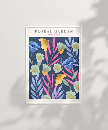 Çerçevesiz Poster Floral Rüyalar
