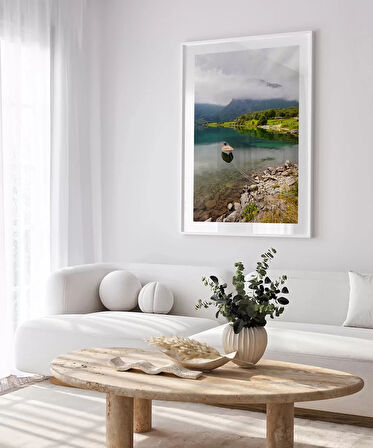 Çerçevesiz Poster Göl Kenarında Huzur