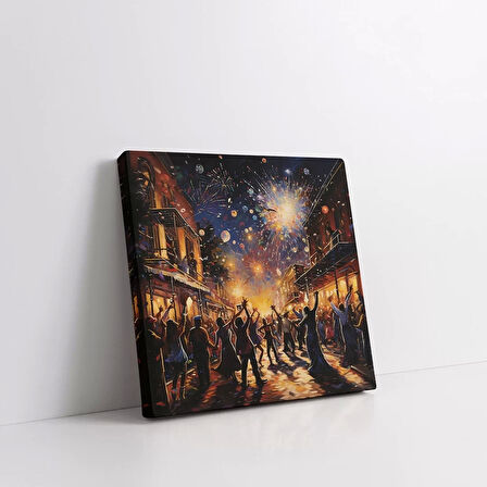Yıldızlı Gece Festivali Kanvas Tablo