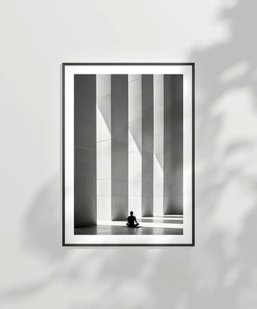 Çerçevesiz Poster Sükunetin Merkezinde
