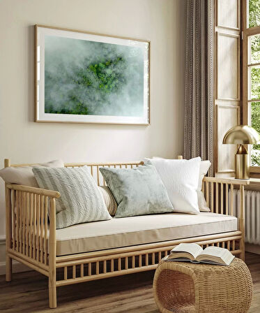 Çerçevesiz Poster Sisli Orman