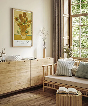 Çerçevesiz Poster Van Gogh Ayçiçekleri