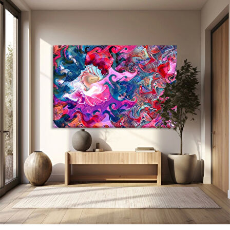 Psikedelik Akış Kanvas Tablo