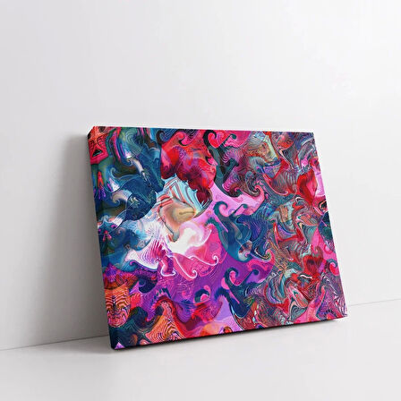 Psikedelik Akış Kanvas Tablo