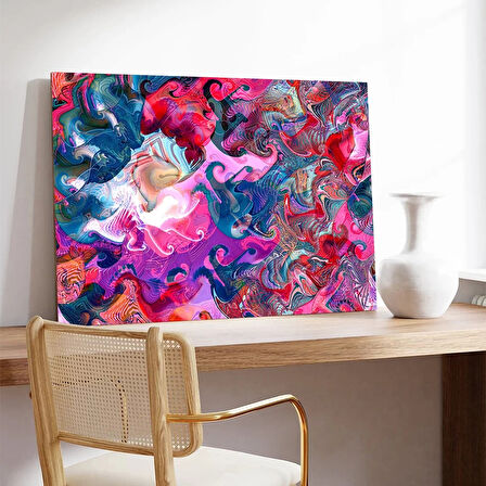 Psikedelik Akış Kanvas Tablo