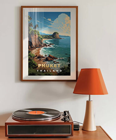 Çerçevesiz Poster Phuket Tropik Sahil Manzarası