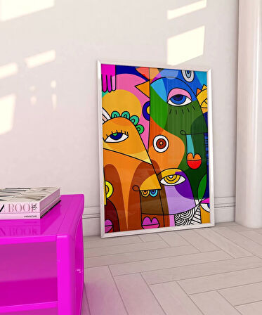 Çerçevesiz Poster Modern Harmoni