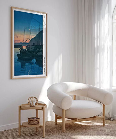 Çerçevesiz Poster Hasui Kawase Beppu'da Şafak 2