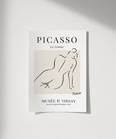 Çerçevesiz Poster Picasso La Femme