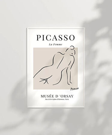 Çerçevesiz Poster Picasso La Femme