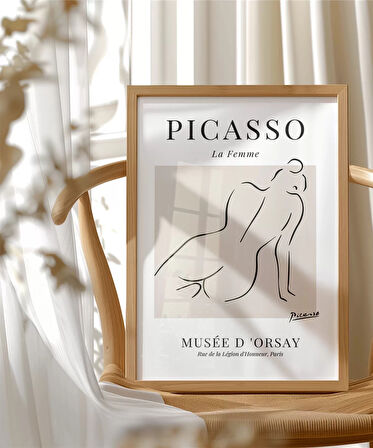 Çerçevesiz Poster Picasso La Femme