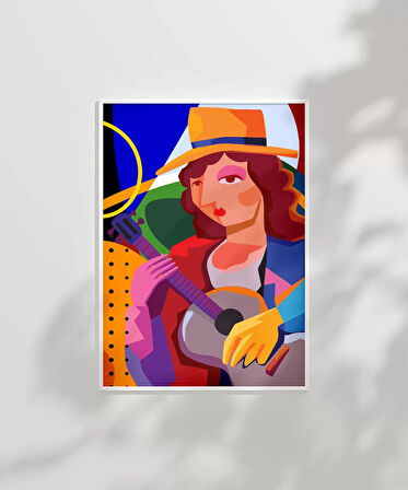 Çerçevesiz Poster Müzikal Portre