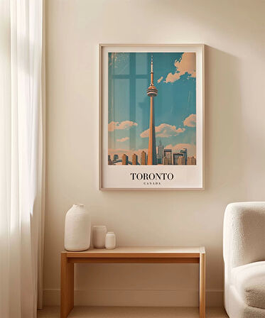 Çerçevesiz Poster Gökyüzüne Dokunan Toronto