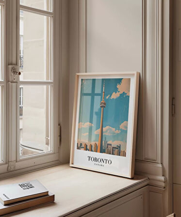 Çerçevesiz Poster Gökyüzüne Dokunan Toronto