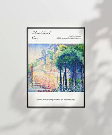 Çerçevesiz Poster Henri-Edmond Cross Rio San Trovaso