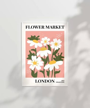 Çerçevesiz Poster Londra'nın Neşeli Papatyaları