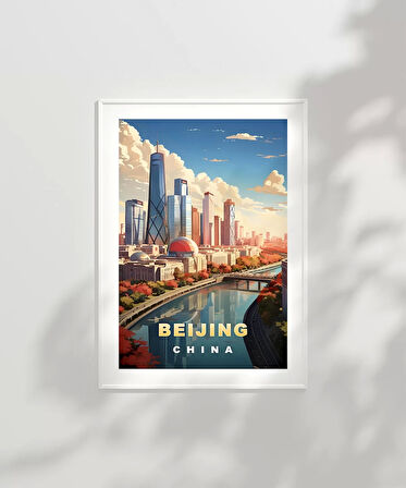 Çerçevesiz Poster Modern Çin’in Yüzü