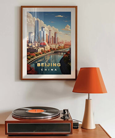 Çerçevesiz Poster Modern Çin’in Yüzü