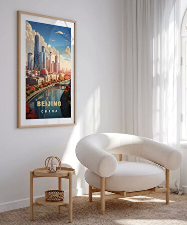 Çerçevesiz Poster Modern Çin’in Yüzü
