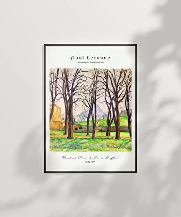 Çerçevesiz Poster Paul Cézanne Jas de Bouffan'daki Kestane Ağaçları