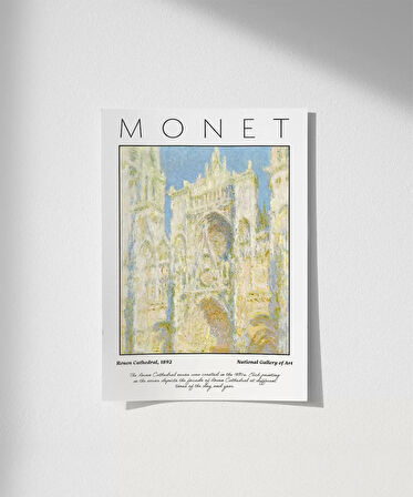 Çerçevesiz Poster Claude Monet Rouen Katedrali
