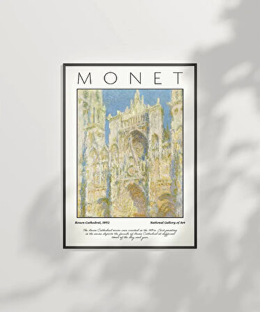 Çerçevesiz Poster Claude Monet Rouen Katedrali