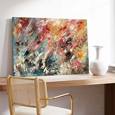 Renk Fırtınası Kanvas Tablo