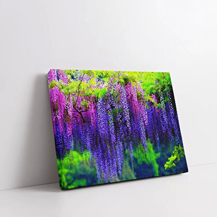 Ağaçtan Sarkan Sümbüller Kanvas Tablo