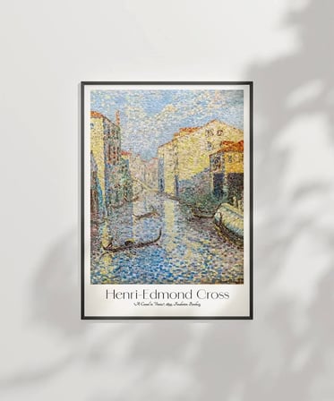 Çerçevesiz Poster Henri-Edmond Cross Venedikte Bir Kanal