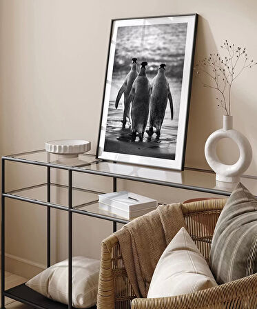 Çerçevesiz Poster Penguen Kardeşliğ,