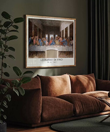 Çerçevesiz Poster Leonardo Da Vinci Son Akşam Yemeği