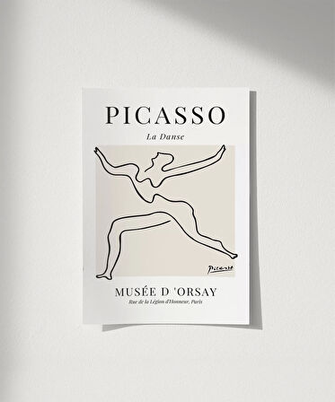 Çerçevesiz Poster Sanatsal Minimalizm