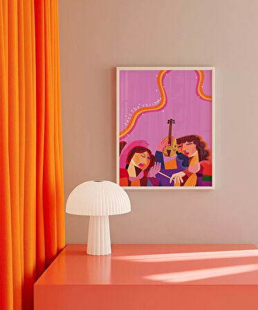 Çerçevesiz Poster Ritmin Kalbi