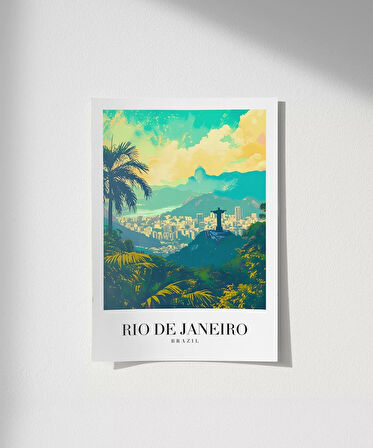 Çerçevesiz Poster Brezilya'nın İncisi Rio de Janeiro
