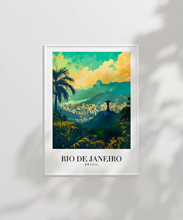 Çerçevesiz Poster Brezilya'nın İncisi Rio de Janeiro