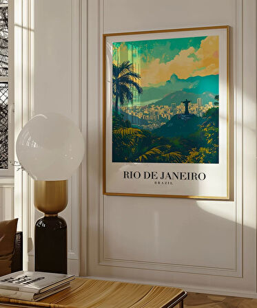 Çerçevesiz Poster Brezilya'nın İncisi Rio de Janeiro