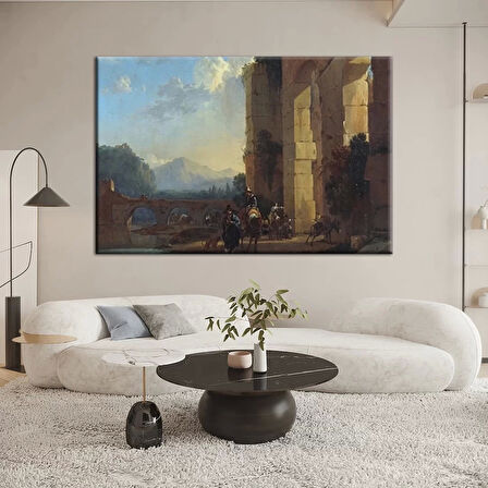 Antik Harabeler Kanvas Tablo