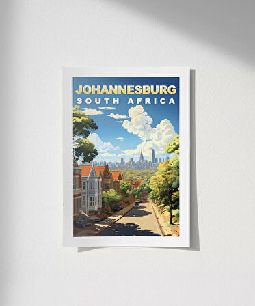 Çerçevesiz Poster Güney Afrika'nın Kalbi Johannesburg