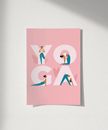 Çerçevesiz Poster Y harfinden Z’ye Yoga