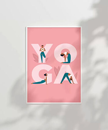 Çerçevesiz Poster Y harfinden Z’ye Yoga