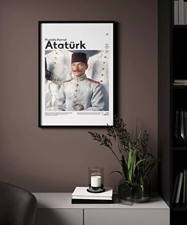 Çerçevesiz Poster Genç Subay Mustafa Kemal