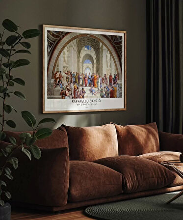 Çerçevesiz Poster Raffaello Sanzio Atina Okulu