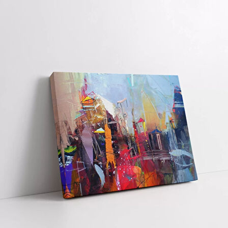 Şehir Hayatının Canlılığı Kanvas Tablo