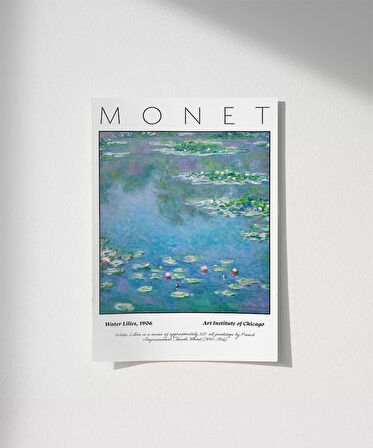 Çerçevesiz Poster Claude Monet Zambaklar (2)