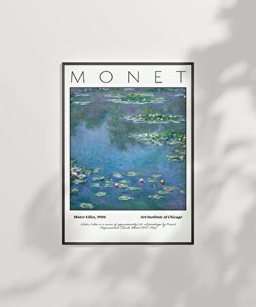 Çerçevesiz Poster Claude Monet Zambaklar (2)