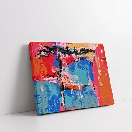 Renklerin Çarpışması Kanvas Tablo